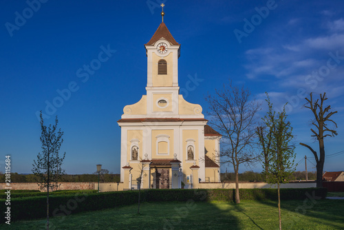 St Helene church in Rabensburg village in Austria near the Slovakian border photo