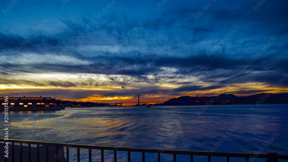Sunset over the Bay