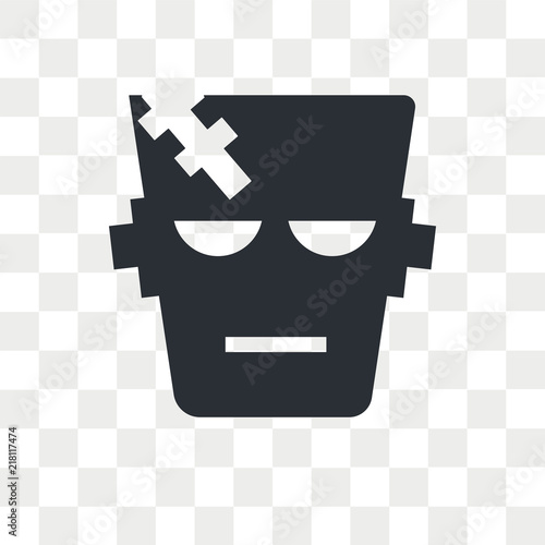 Frankenstein vector icon isolated on transparent background, Frankenstein logo design