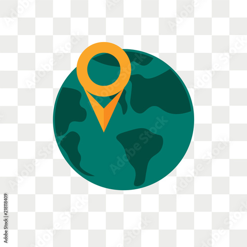 Worldwide vector icon isolated on transparent background, Worldwide logo design
