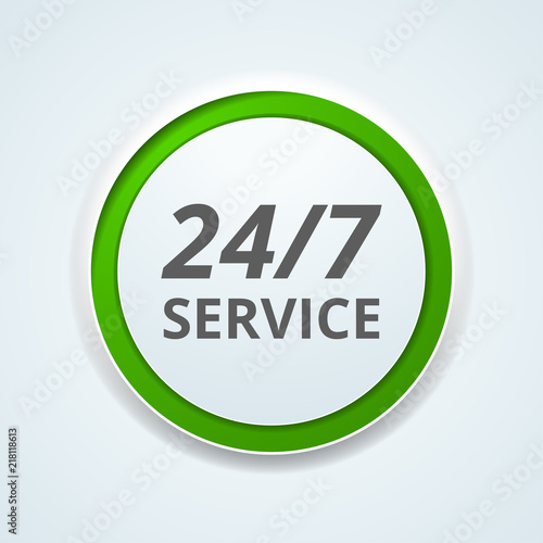 24/7 Service button illustration