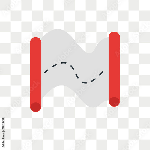 Map vector icon isolated on transparent background, Map logo design