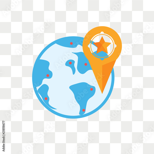 Worldwide vector icon isolated on transparent background, Worldwide logo design