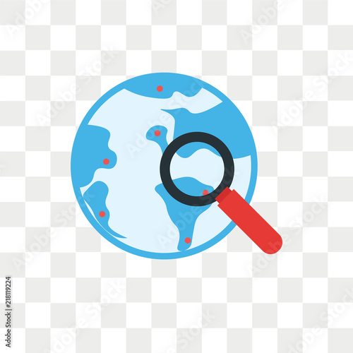 Worldwide vector icon isolated on transparent background, Worldwide logo design