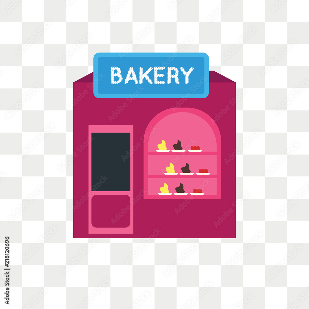 Bakery vector icon isolated on transparent background, Bakery logo design Bakery vector icon isolated on transparent background, Bakery logo design