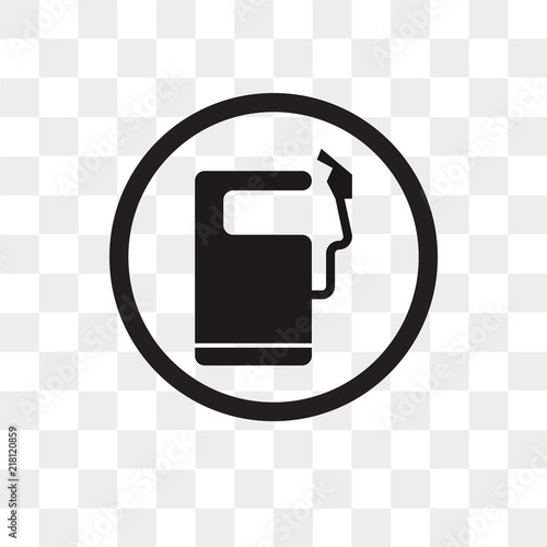 Petrol Station vector icon isolated on transparent background, Petrol Station logo design