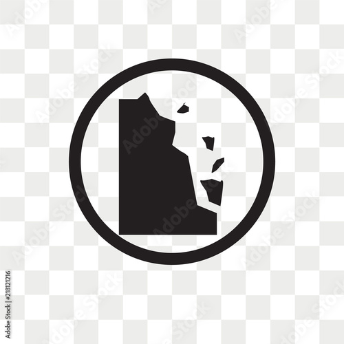 Land Slide vector icon isolated on transparent background, Land Slide logo design