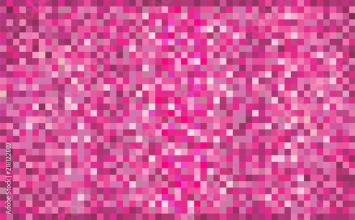 Pink abstract grunge background - Illustration, Mosaic grunge lilac background, Squares Of Light And Dark pink color, Cyclamen shapes of mosaic style