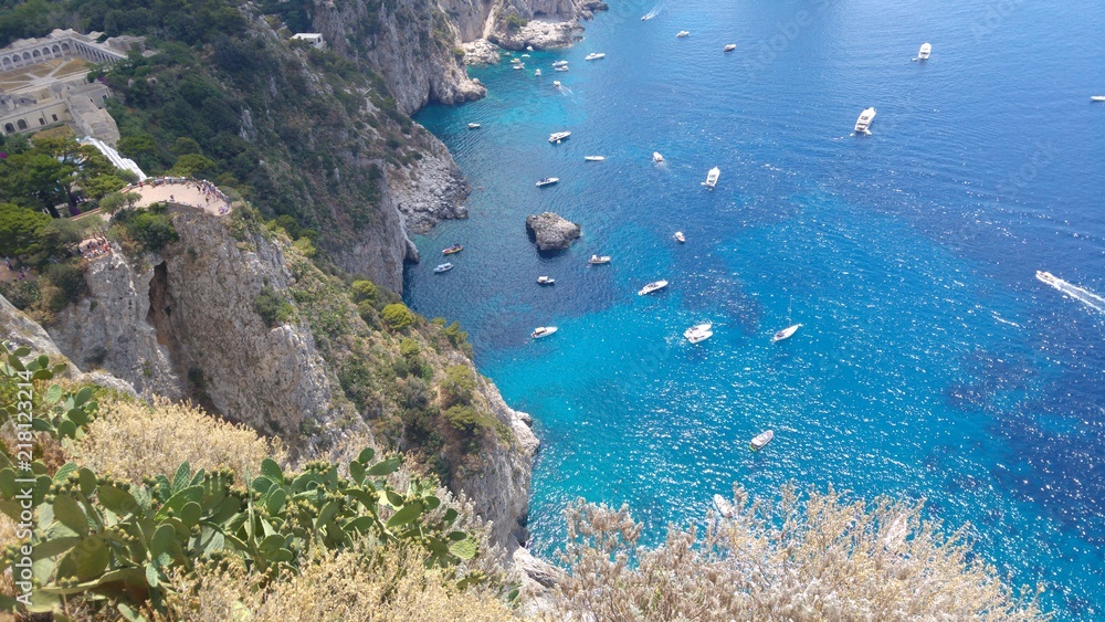La côte amalfitaine en Italie, falaise