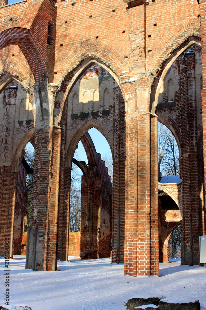 chatedral ruins in tartu, estonia chatedral ruins in tartu, estonia