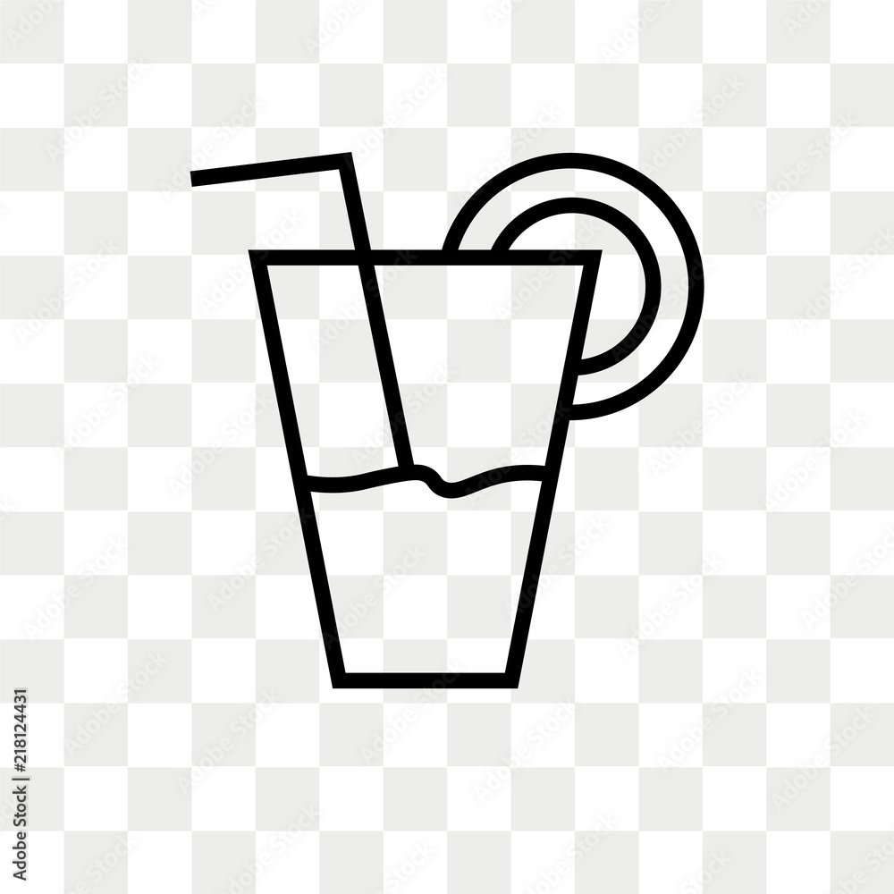 Juice vector icon isolated on transparent background, Juice logo design