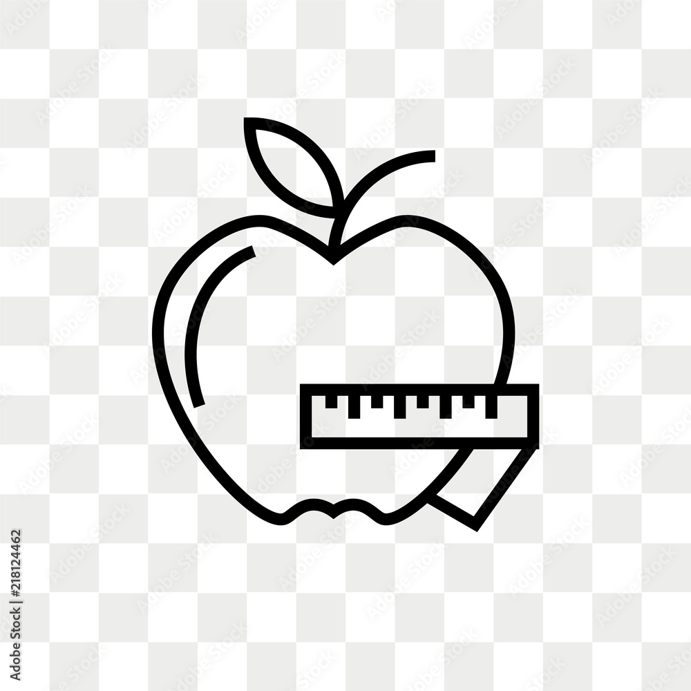 Apple vector icon isolated on transparent background, Apple logo design  Stock Vector | Adobe Stock