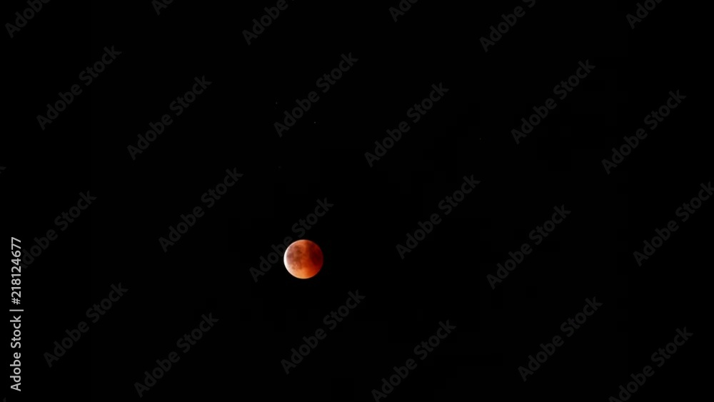 Blood Moon Timelaps with clouds. Blood Moon Timelaps with clouds.