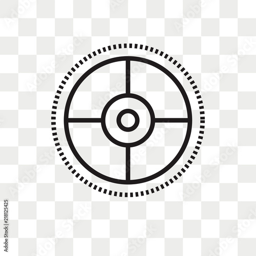 Target vector icon isolated on transparent background  Target logo design