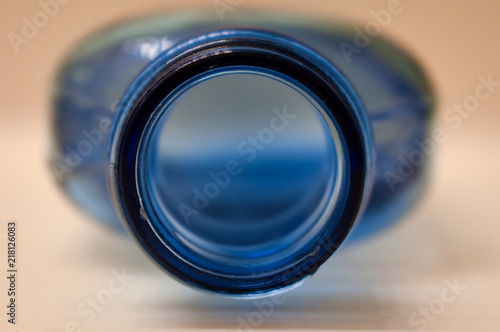 Vintage Blue Glass Bottle II