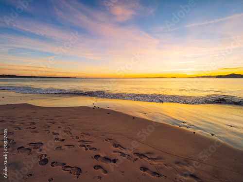 sunset of donegal beach,Ireland