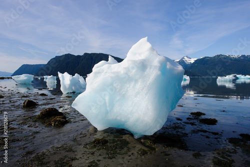 Beached iceberg in LeConte Bay, Alaska