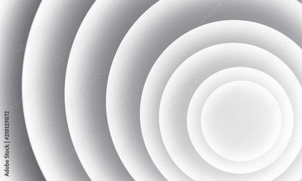 Obraz premium Monochrome Expanding Circles