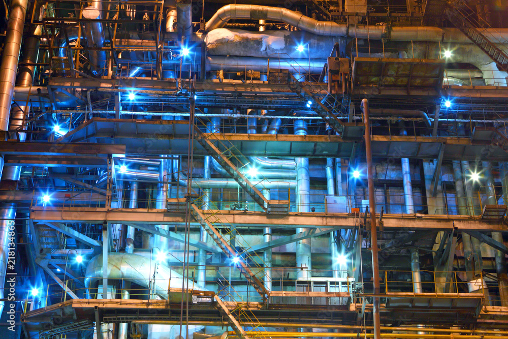 Industrial equipment. Factory. Interior Industrial equipment. Factory. Interior