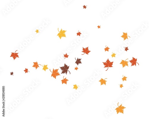autumn Leaf background concept  template vector illustration