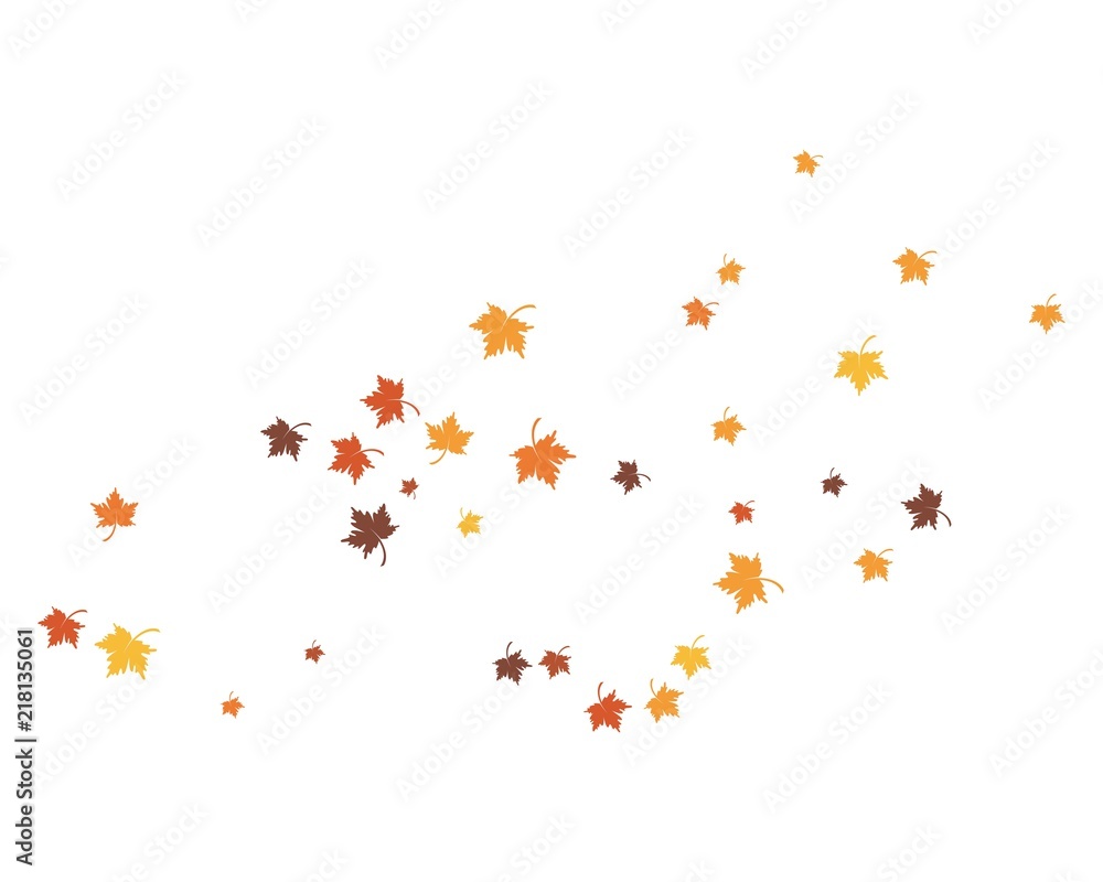 Obraz premium autumn Leaf background concept template vector illustration
