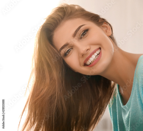 Portrait of beautiful smili...