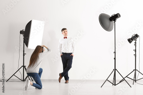 Young man posing for profes...