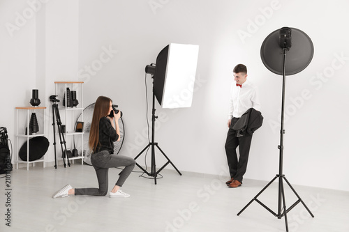 Young man posing for profes...