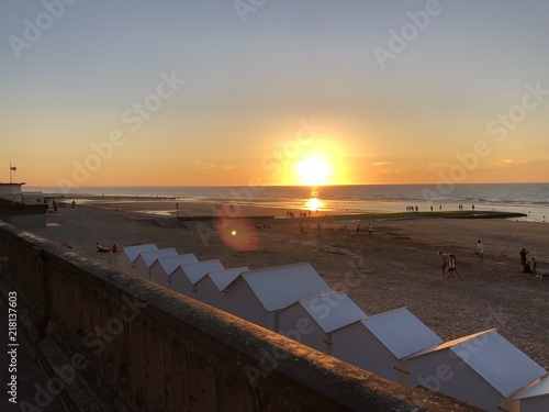 Le soleil se couche sur Cabourg