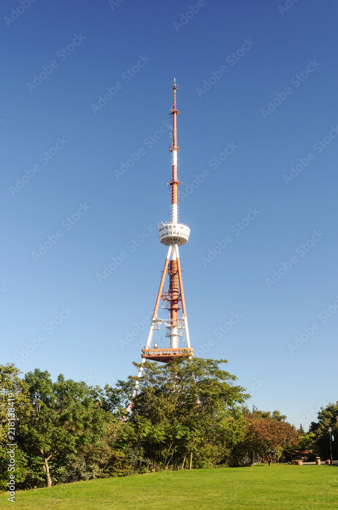 Obraz premium Television tower in Tbilisi