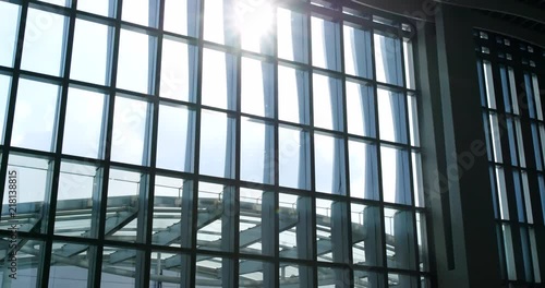 Wallpaper Mural Airport window with sunlight flare Torontodigital.ca