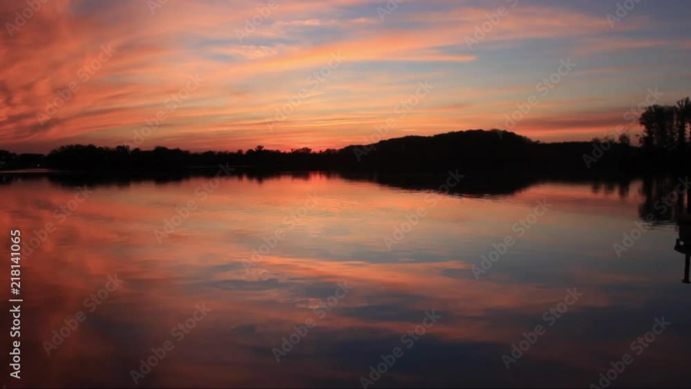 Beautiful view of the sunset on the Crab Orchard Lake. Beautiful view of the sunset on the Crab Orchard Lake.