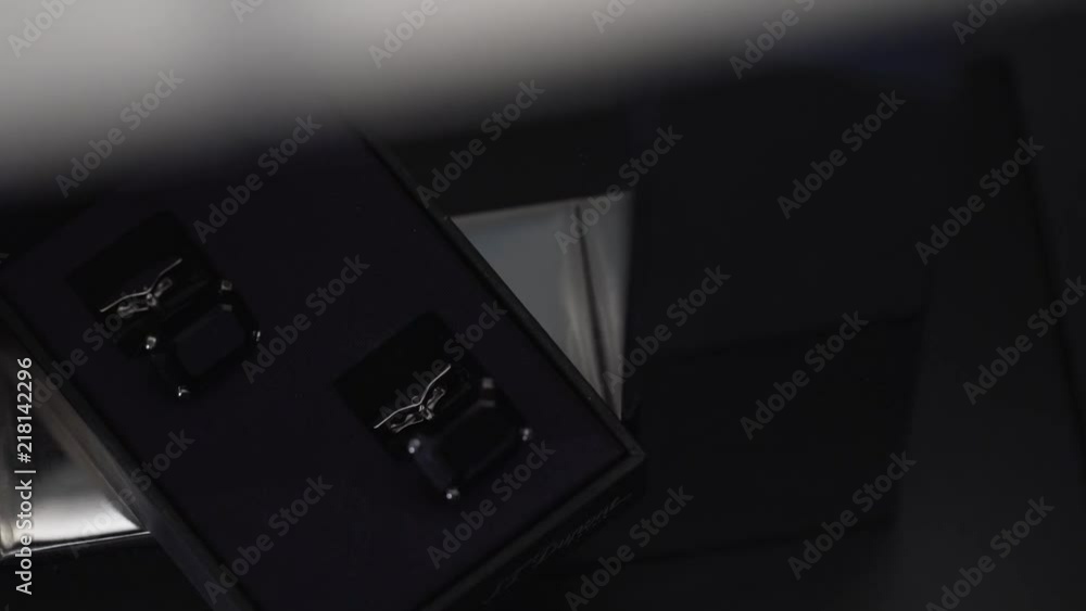 Men's Shirt Cufflinks Macro slider closeup Men's Shirt Cufflinks Macro slider closeup