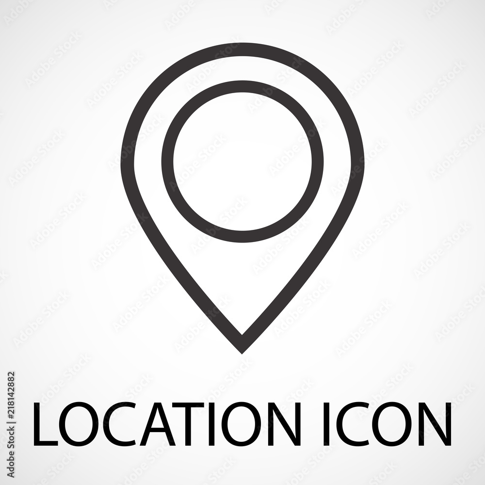 Simple location icon, vector, illustration, eps file Simple location icon, vector, illustration, eps file