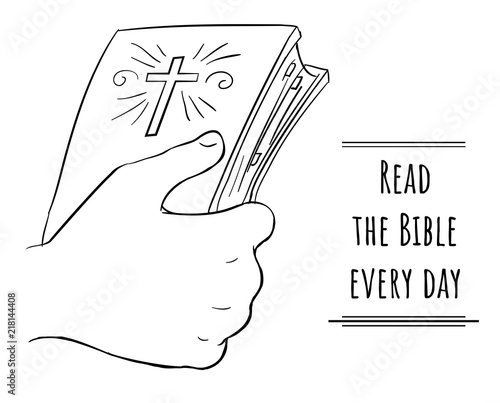 Read the Bible every day - Bible in hand