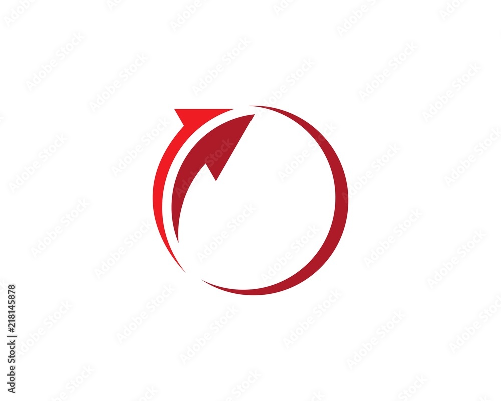 Obraz premium Arrow logo vector