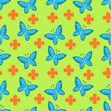 seamless butterfly pattern for background, clothes, pillow etc