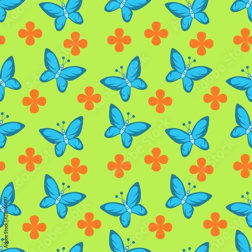 seamless butterfly pattern for background, clothes, pillow etc