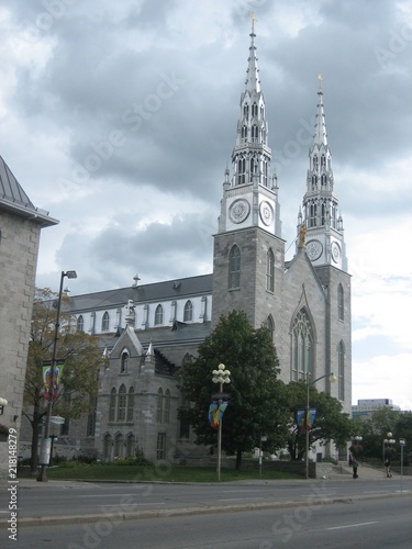 Ottawa, Ontario, Canada. September 2006. Notre-Dame Cathedral Basilica. 