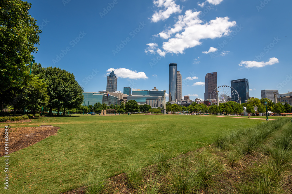 Atlanta Skyline from Centennial Olympic Park