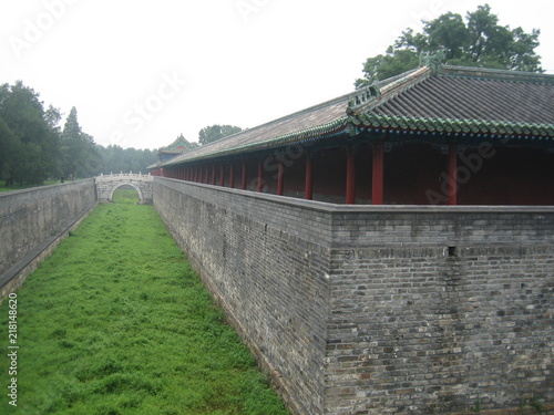 Moat outside of forbidden city in China