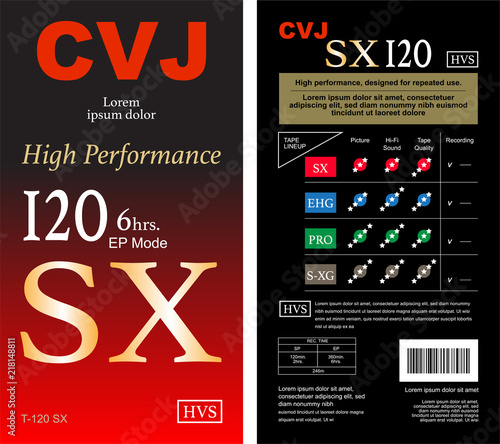Tape and box vector