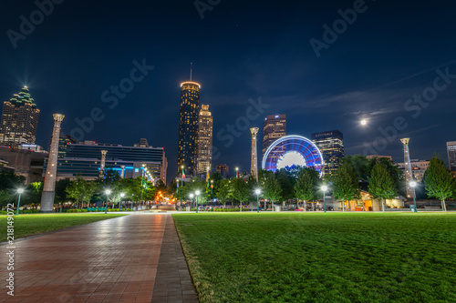 Blue Hour from the Centennial Olympic Park photo