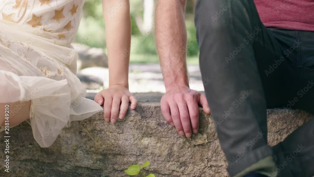 Slow motion hands of male and female moving towards each other in nervous affection, possible first date. Slow motion hands of male and female moving towards each other in nervous affection, possible first date.