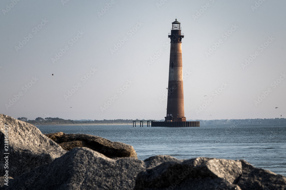 Morris Island Lighthouse near Charleston, SC