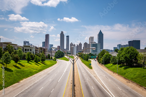 The Atlanta Skyline from the Jackson Street Bridge