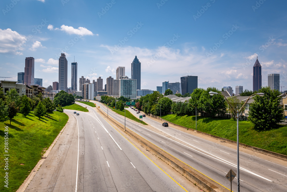 The Atlanta Skyline from the Jackson Street Bridge