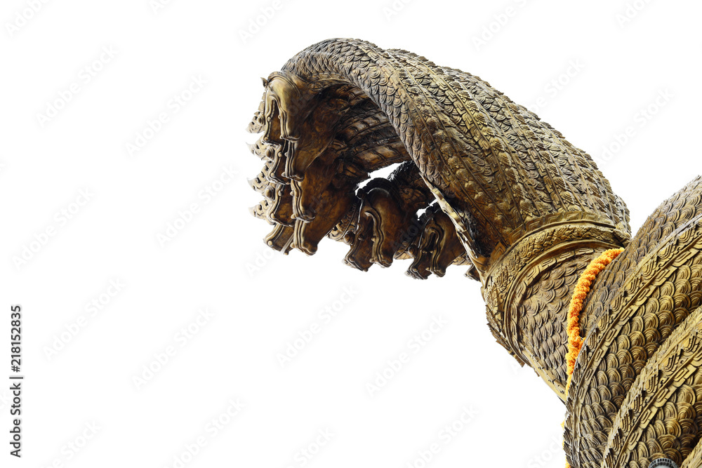 Obraz premium Naga statue isolated on white background