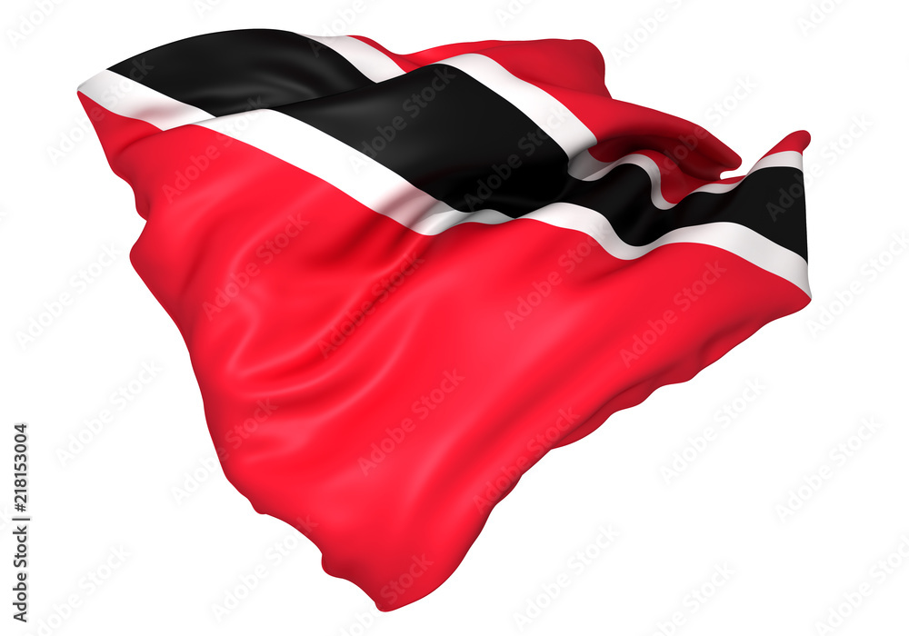 Naklejka premium トリニダード・トバゴ国旗