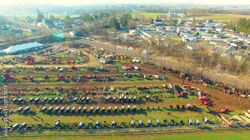 Amish Mud Sale as seen by Drone photo